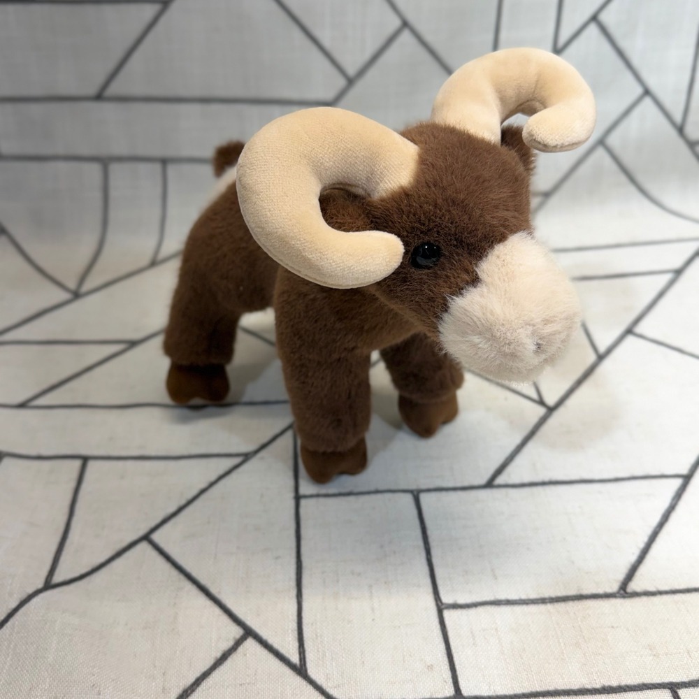 Douglas Bighorn Sheep Plush Small Brown Ram Stuffed Animal Wild Life 1898
